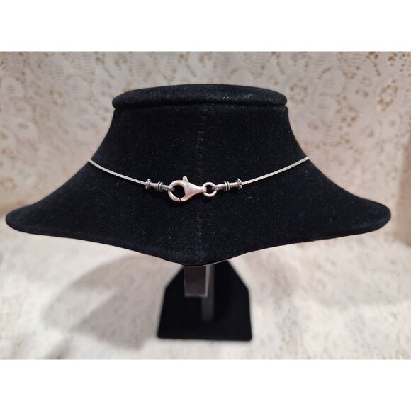 EUC Silpada Daintree Sterling Silver Necklace w/Green Stone Pendant - Picture 3 of 6